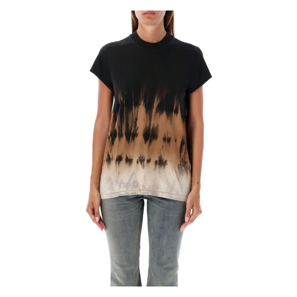 Rick Owens Black Tie-Dye T-Shirt Terra Black, Dam