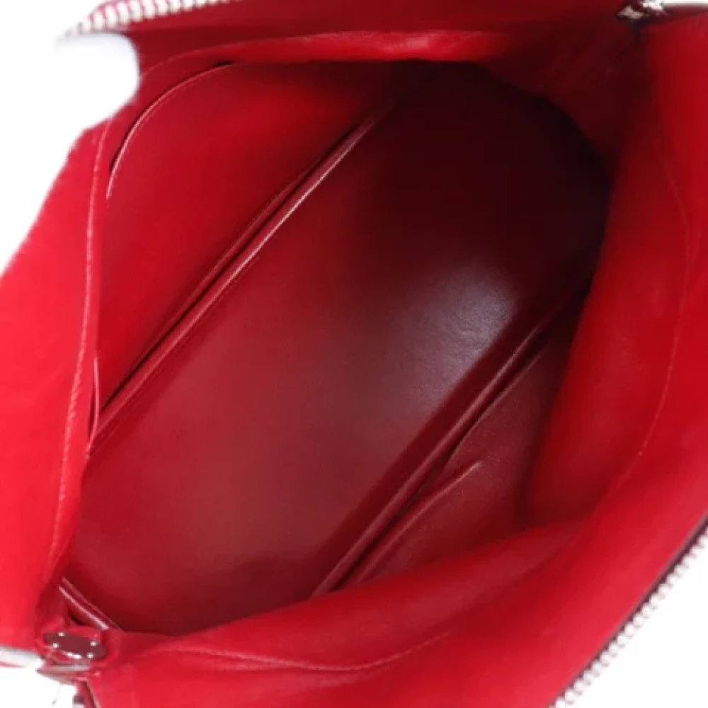Hermès Vintage Pre-owned Leather handbags Red Dames