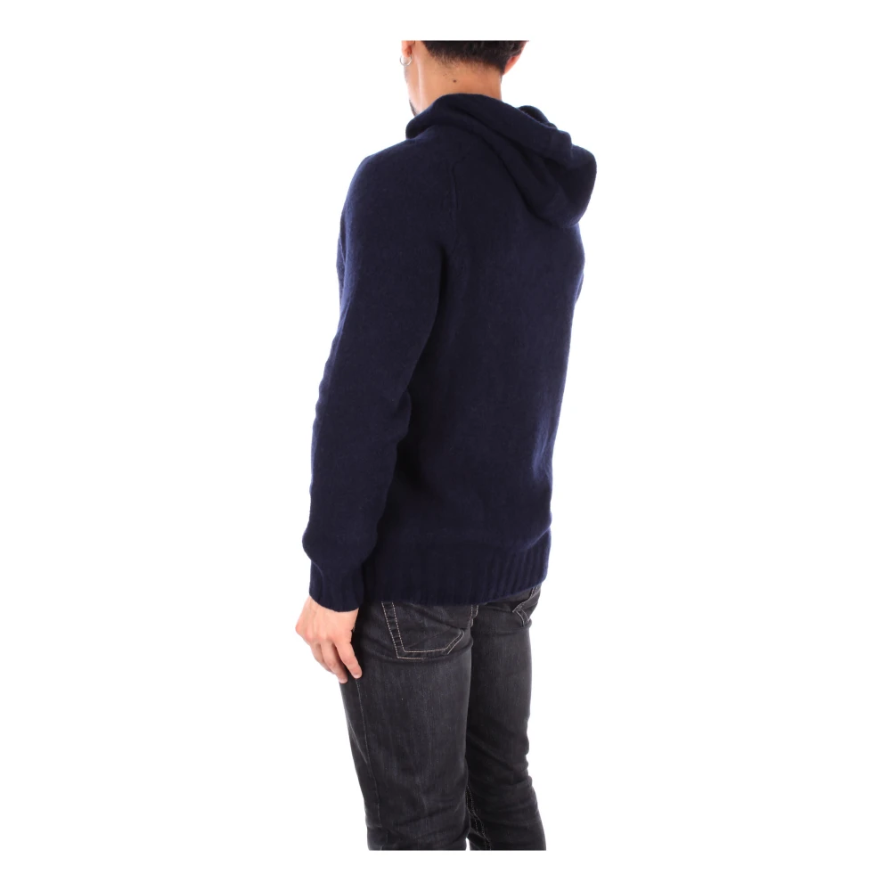 Tagliatore Blauwe Hoodie Blue Heren