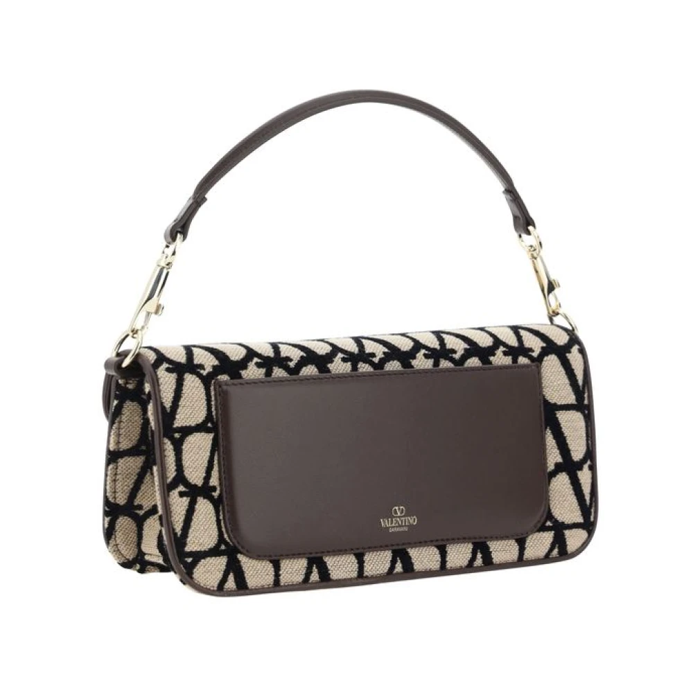 Valentino Garavani Iconographe Jacquard Handtas met VLogo Beige Dames