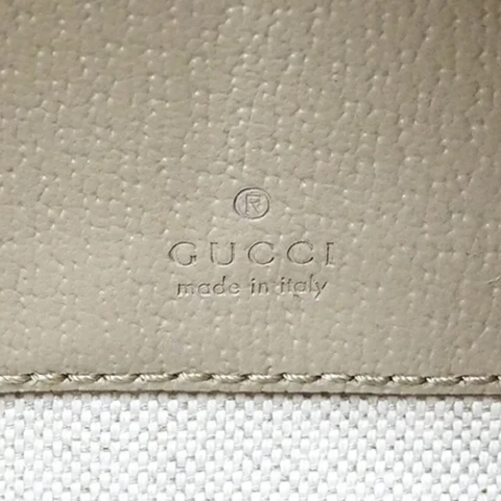 Gucci Vintage Pre-owned Fabric gucci-bags Beige Dames