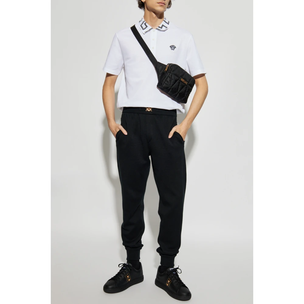 Versace Katoenen polo White Heren