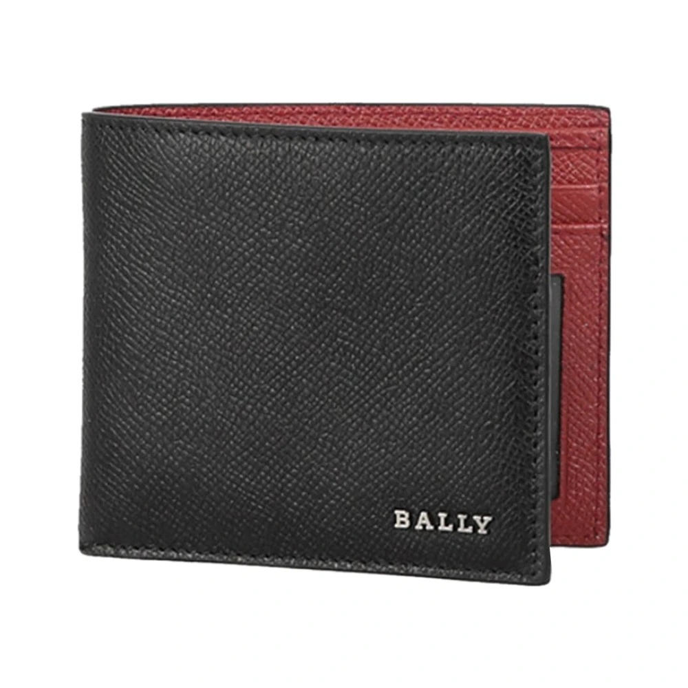 Bally Klassieke Leren Portemonnee Black Heren