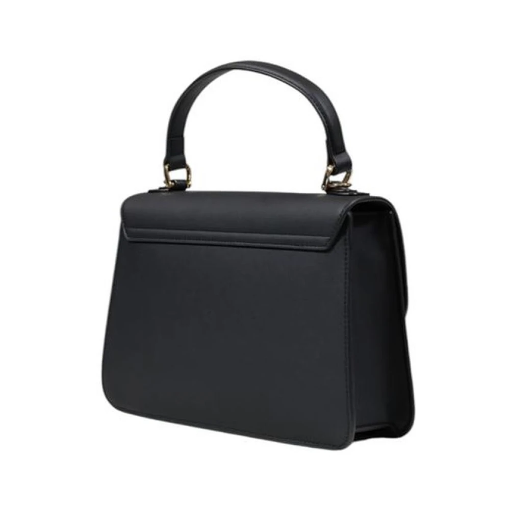 Love Moschino Polyurethaan Handtas Dames Middelgrote Tassen Collectie Black Dames