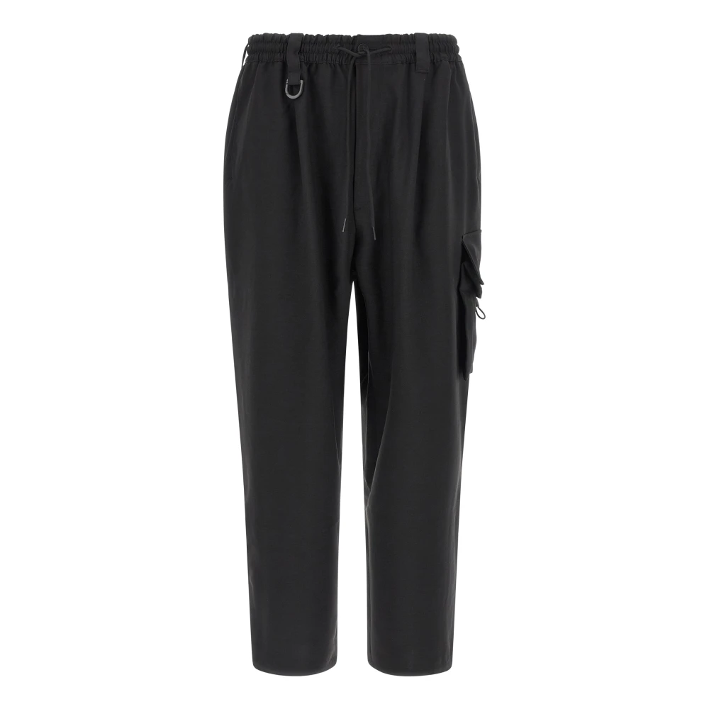 Y-3 Men's Black Sport Uniform Cargo Trousers - Sweatpants - M - Trousers