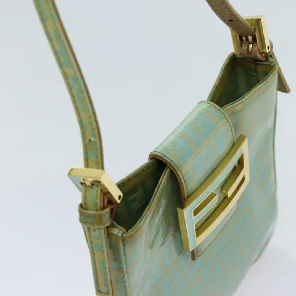 Fendi Vintage Pre-owned Canvas handbags Green Dames