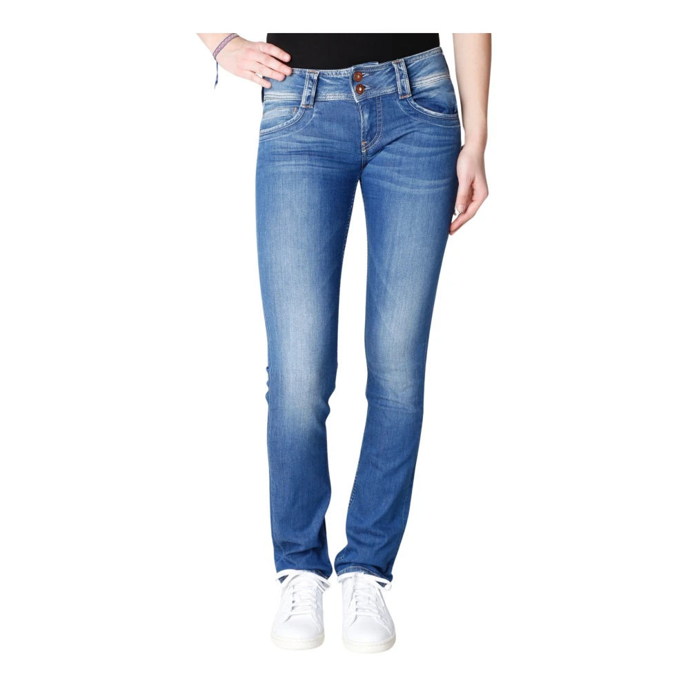 Pepe Jeans Women's Blue Slim-Fit Jeans - Slim Fit Jeans - W28 L32 - Jeans