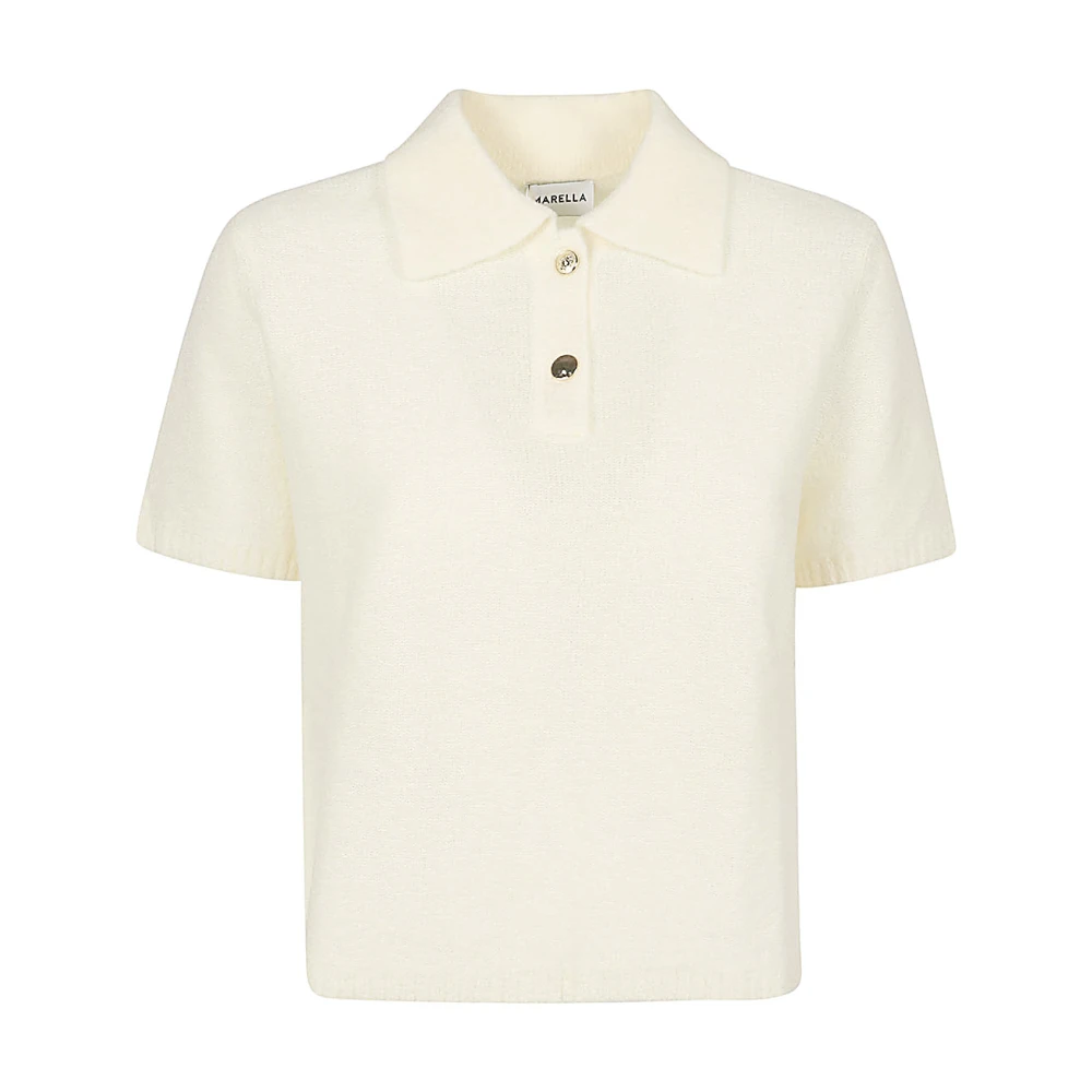 Marella Kameelwollen trui White Dames