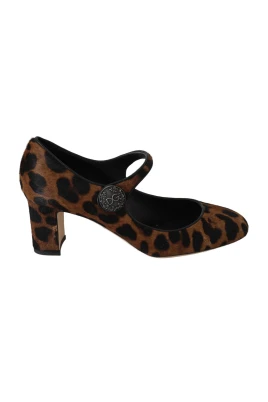 Leopard Print Mary Jane Pumps