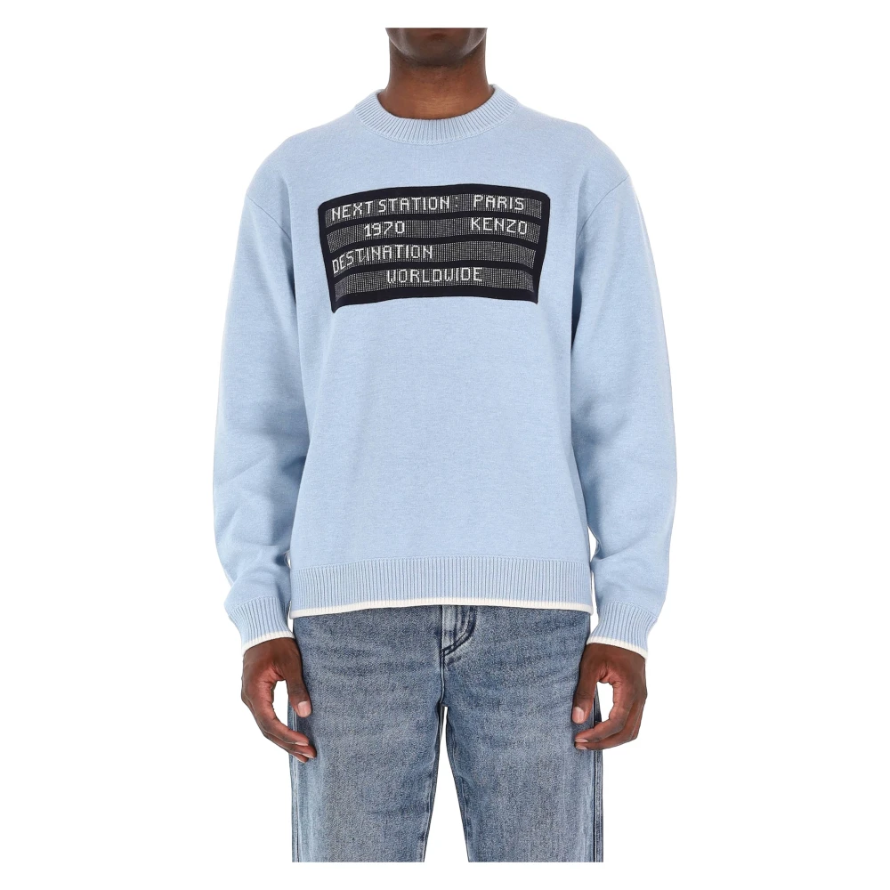 Kenzo Homme Bleu Pulls, Taille: S Pull City Jumper
