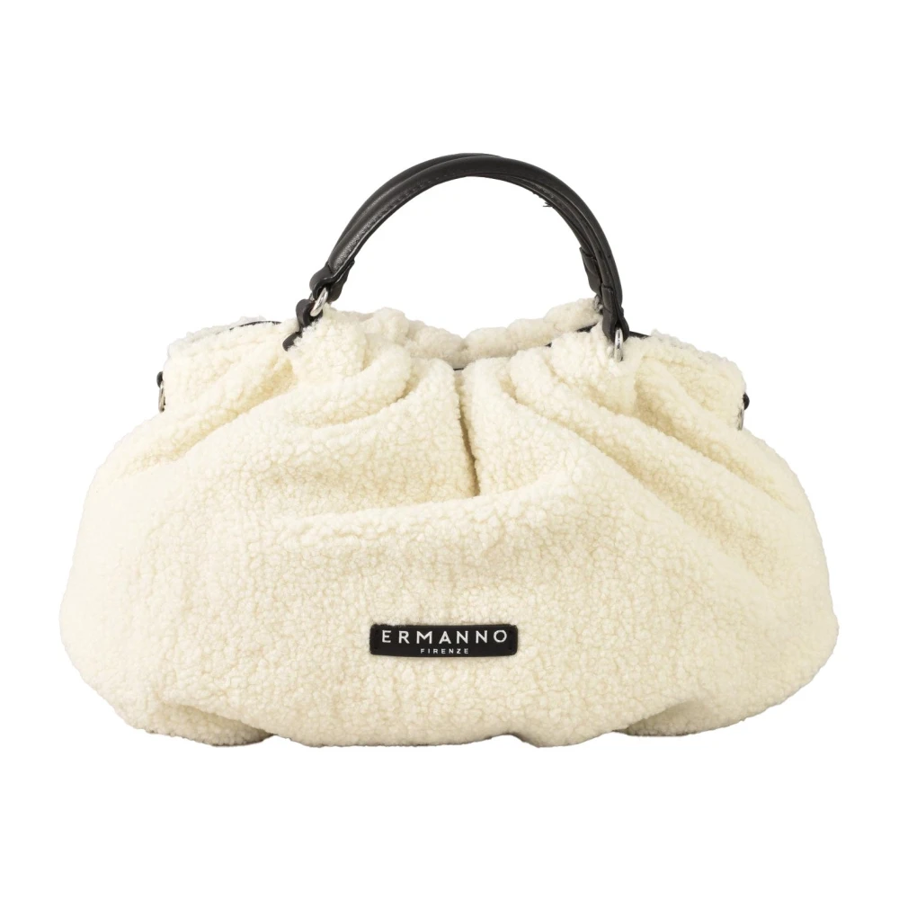 Ermanno Scervino Firenze Schoudertas Polyester Polyurethaan White Dames