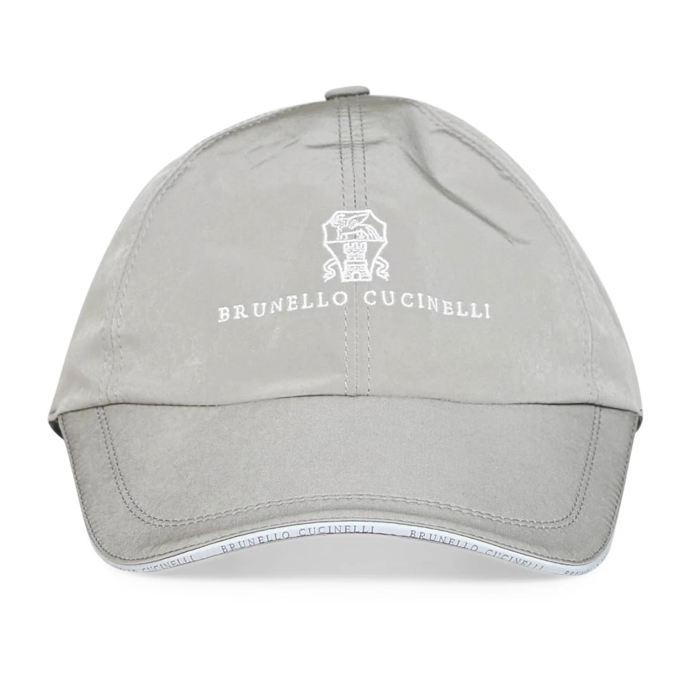 Brunello Cucinelli Men's Gray Hats & Caps, M, Hats