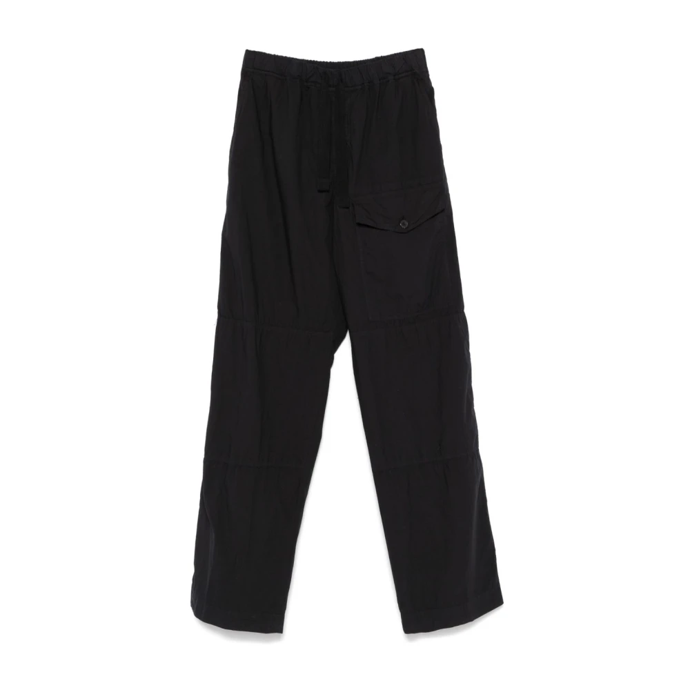Dries Van Noten Navy Blauwe Straight Broek Heren Blue Heren