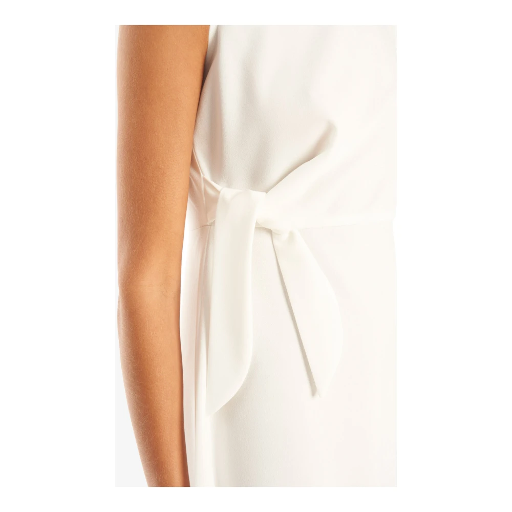 Vicario Cinque Elegante scuba crépe sheath jurk White Dames