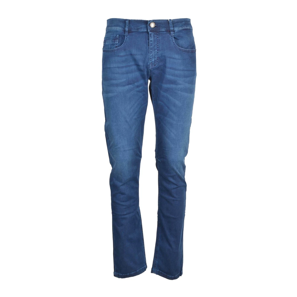 Bikkembergs Blauwe Jeans voor Mannen Blue Heren