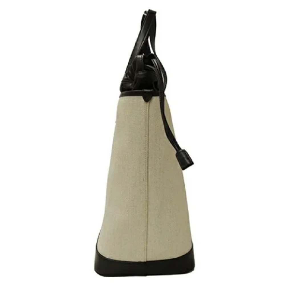 Yves Saint Laurent Vintage Pre-owned Coated canvas handbags White Dames