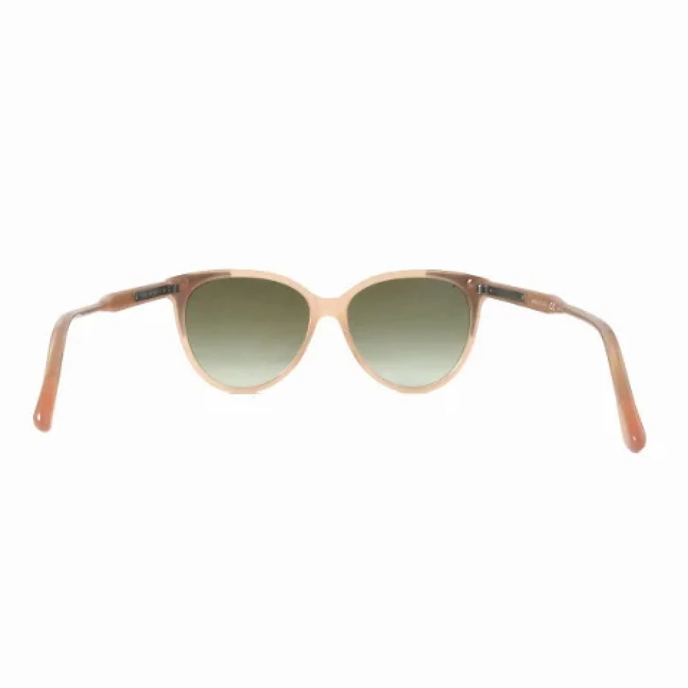 Bottega Veneta Vintage Pre-owned Leather sunglasses Pink Dames