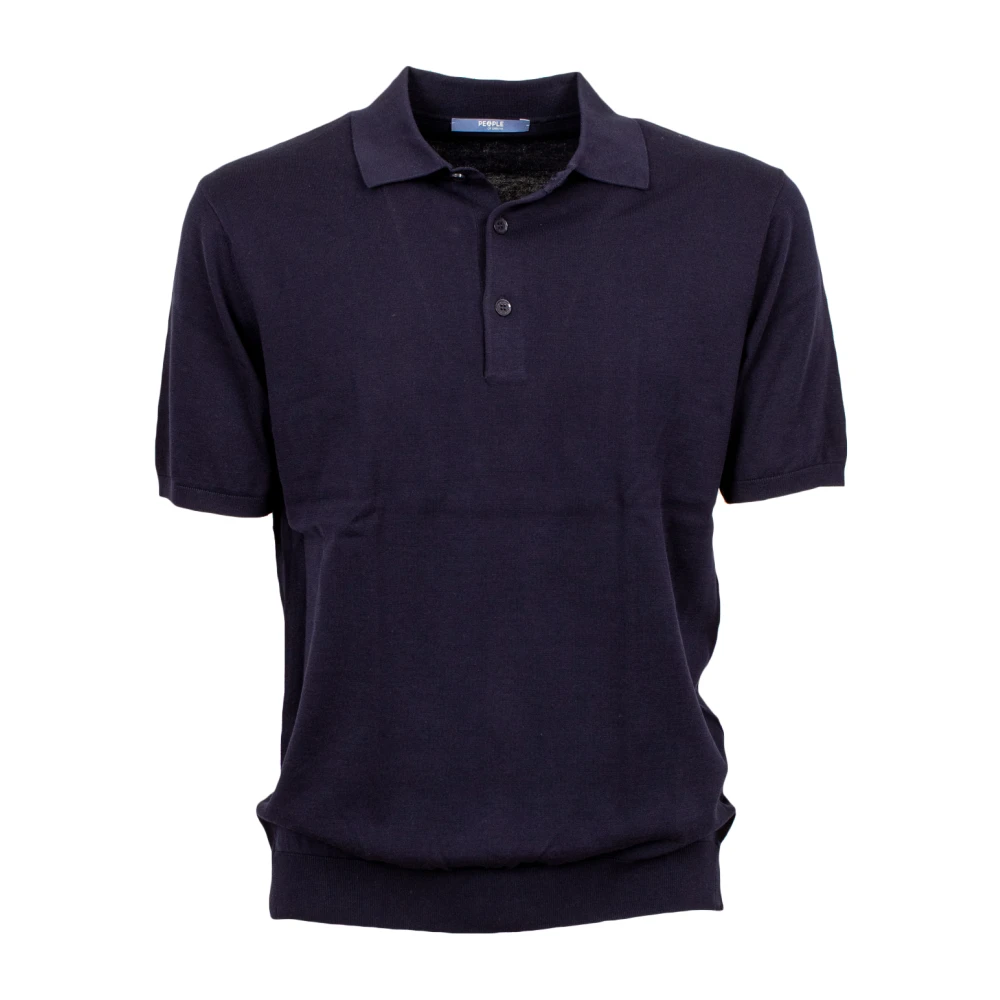 People Of Shibuya Blue Polo Shirts, Male, 3XL, Polo In Maglia Mc