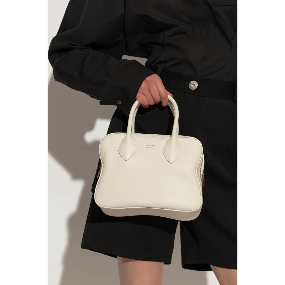 Salvatore Ferragamo Schoudertas Beige Dames