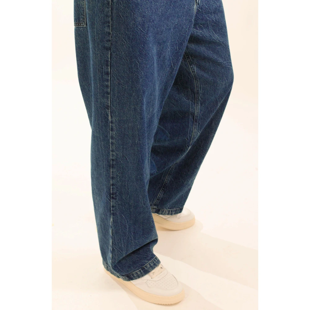 Garment Workshop Baggy Stonewash Jeans Blue Heren