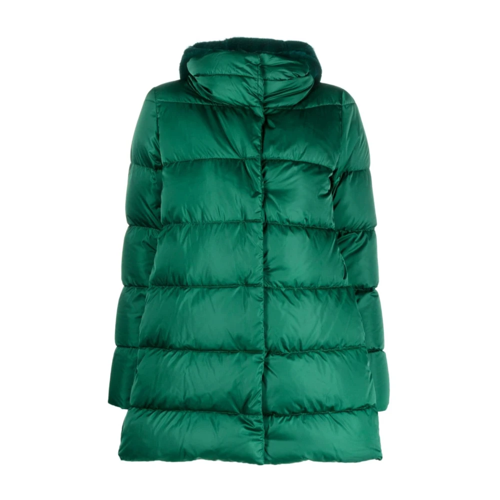 Herno Middelgrote Dames Puffer Jas Green Dames