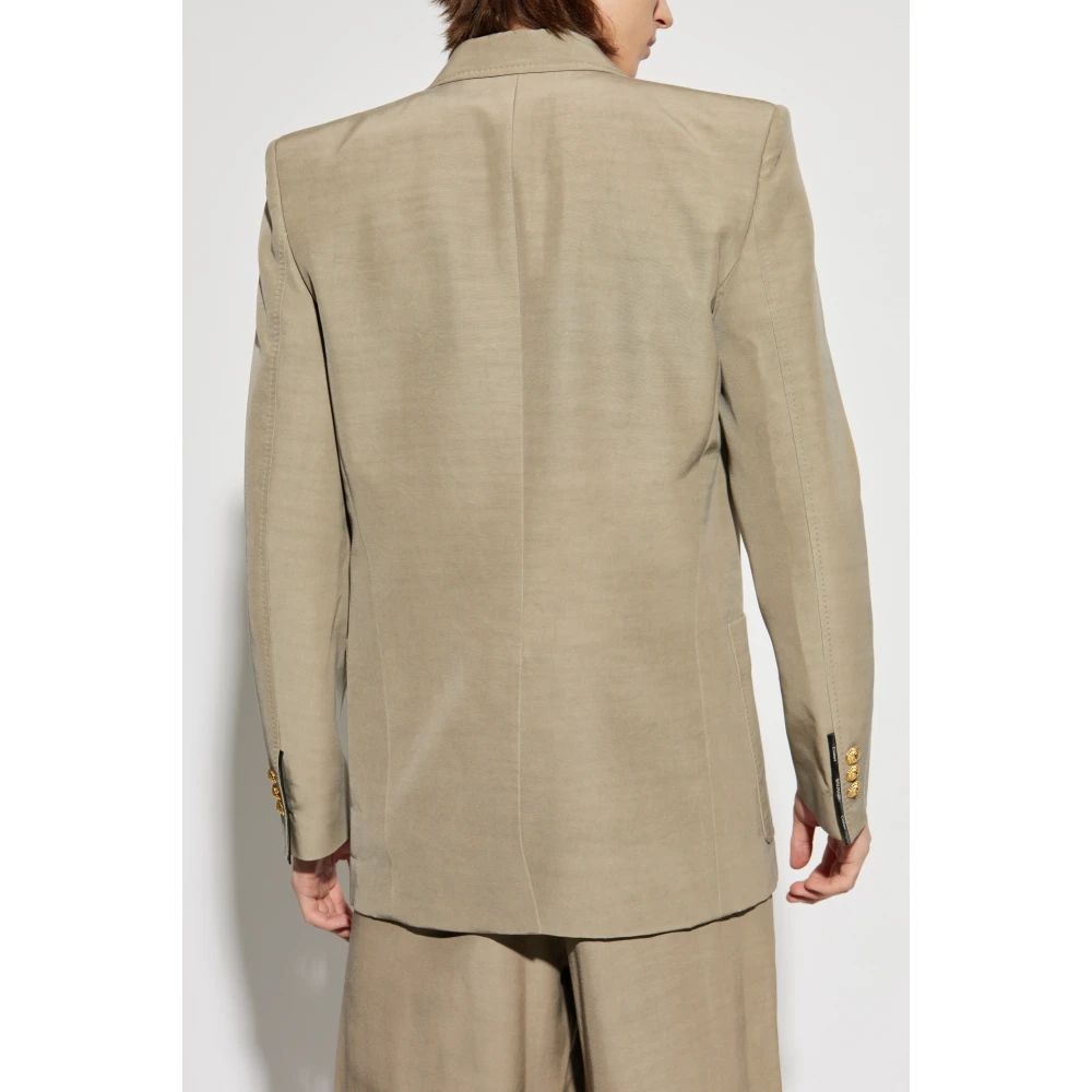 Balmain Double-breasted blazer Beige Heren