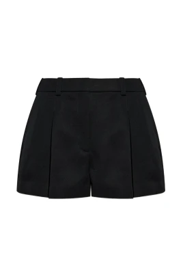 Pleated Shorts in Wool