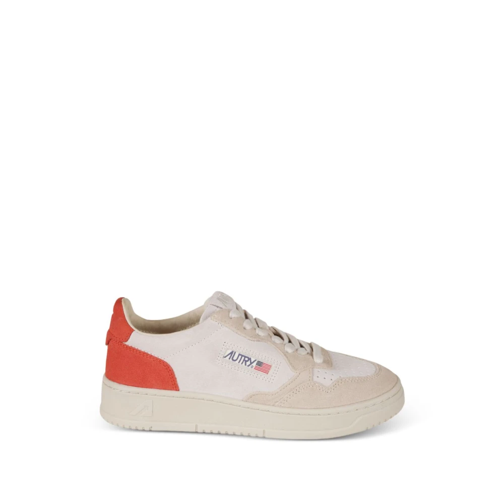 Autry Women's Beige Sneakers, 7 Uk, Aulwts25sand/Fire Trainers