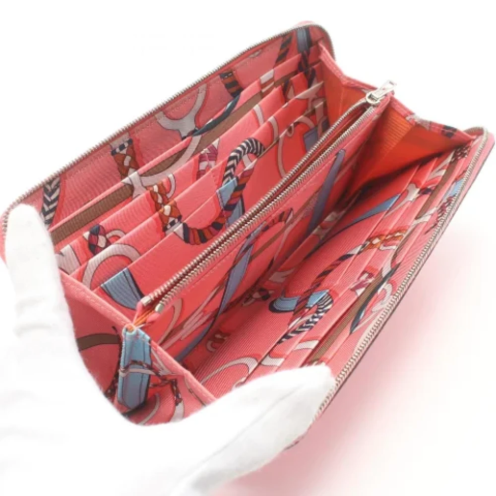 Hermès Vintage Pre-owned Leather wallets Pink Dames