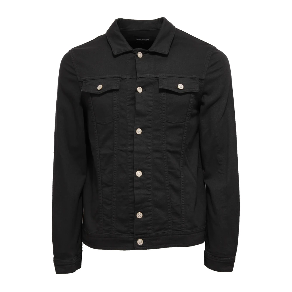 Officina36 Black Montecristo Jacket - Male - Denim Jackets - Xl - Jackets