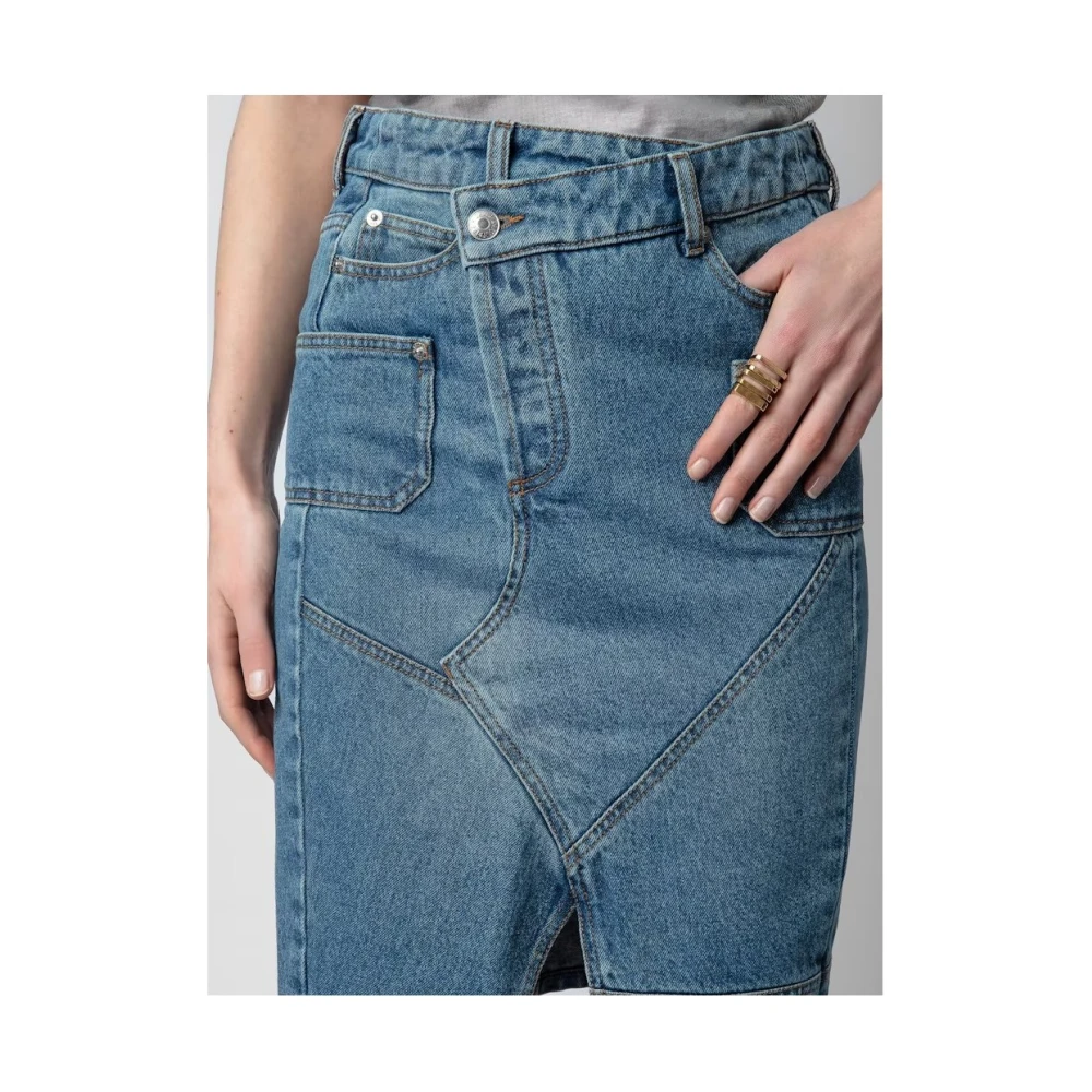 Zadig & Voltaire Rok in trendy stijl Blue Dames