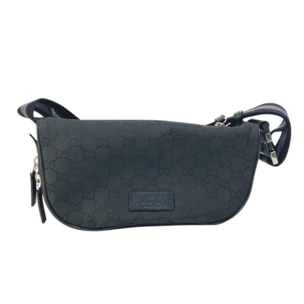 Gucci Vintage Pre-owned Canvas gucci-bags Black Heren