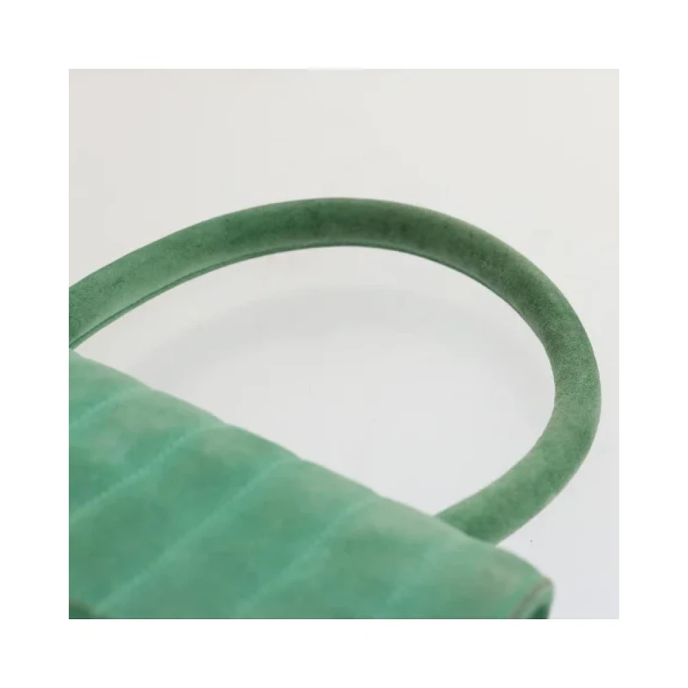 Chanel Vintage Pre-owned Suede handbags Green Dames