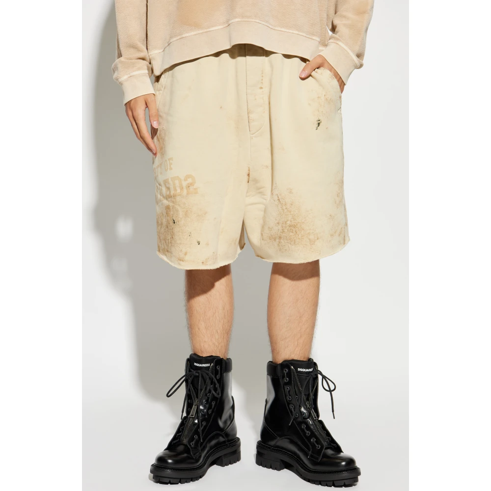 Dsquared2 Sweat shorts Beige Heren