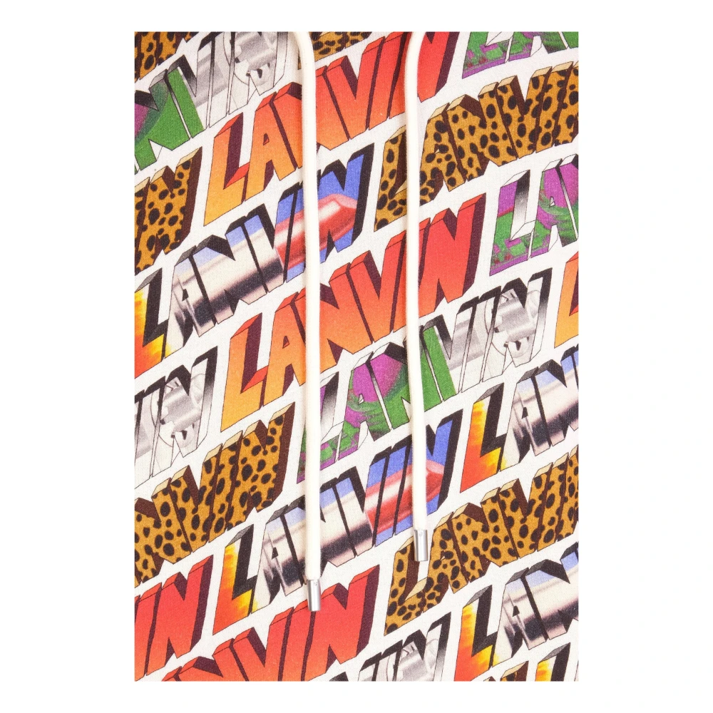 Lanvin Logo Hoodie Multicolor Heren