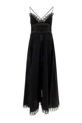 sophisticated-lace-trimmed-floor-length-dress