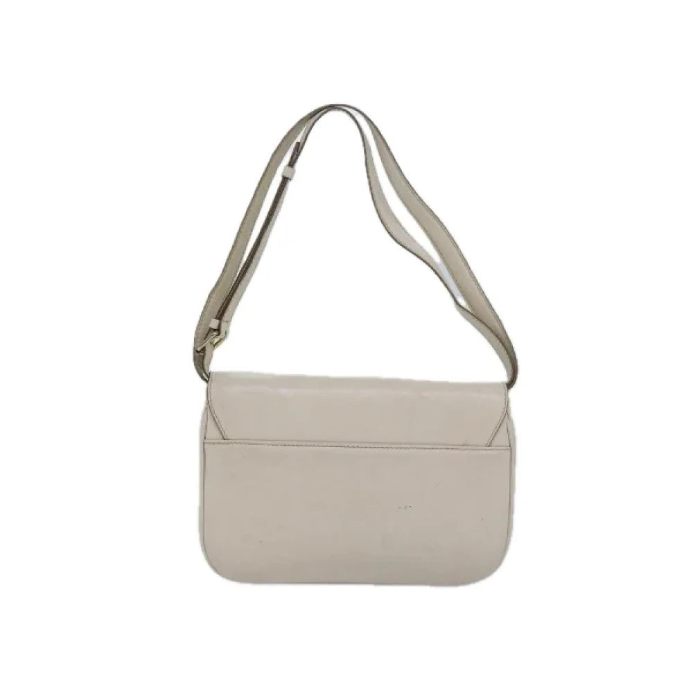Celine Vintage Pre-owned Leather celine-bags White Dames