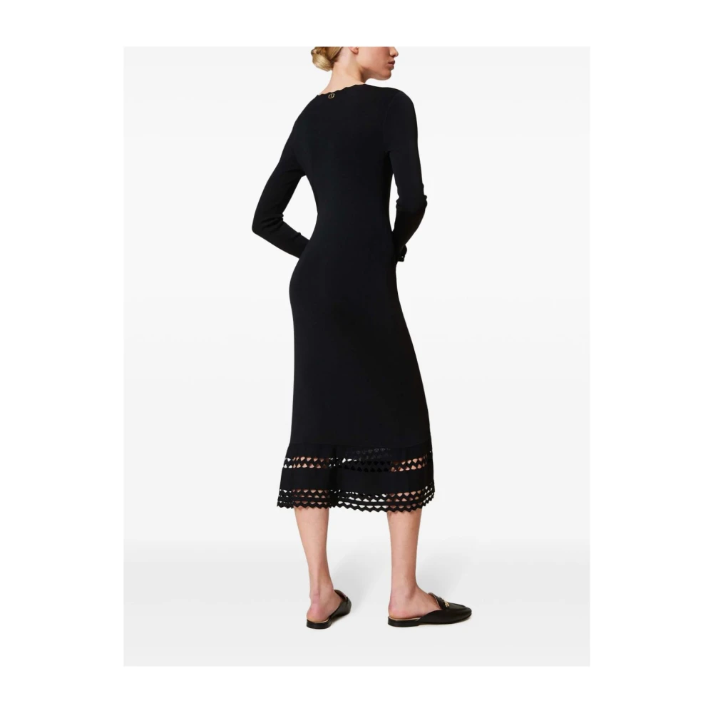 Twinset Zwarte Jurk voor Vrouwen Black Dames