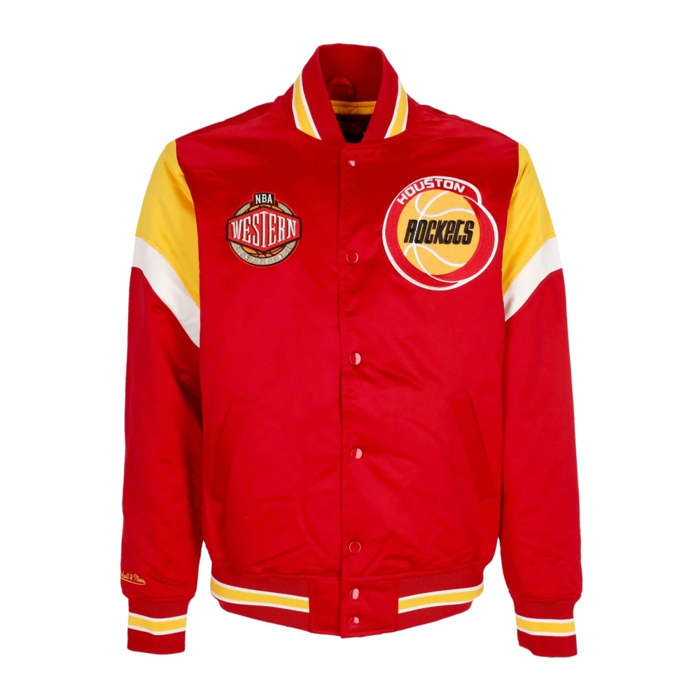 Mitchell & Ness Men's Red Bomber Jackets, Xl, Nba Houston Rockets Bomber Jacket