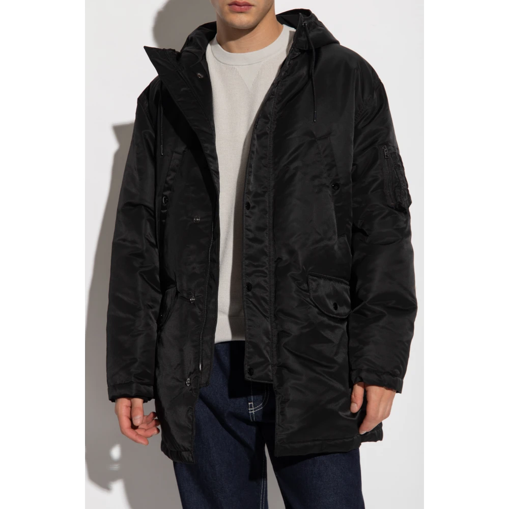Theory Hoodie Jas Black Heren