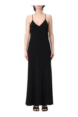 black-sleeveless-v-neck-maxi-dress