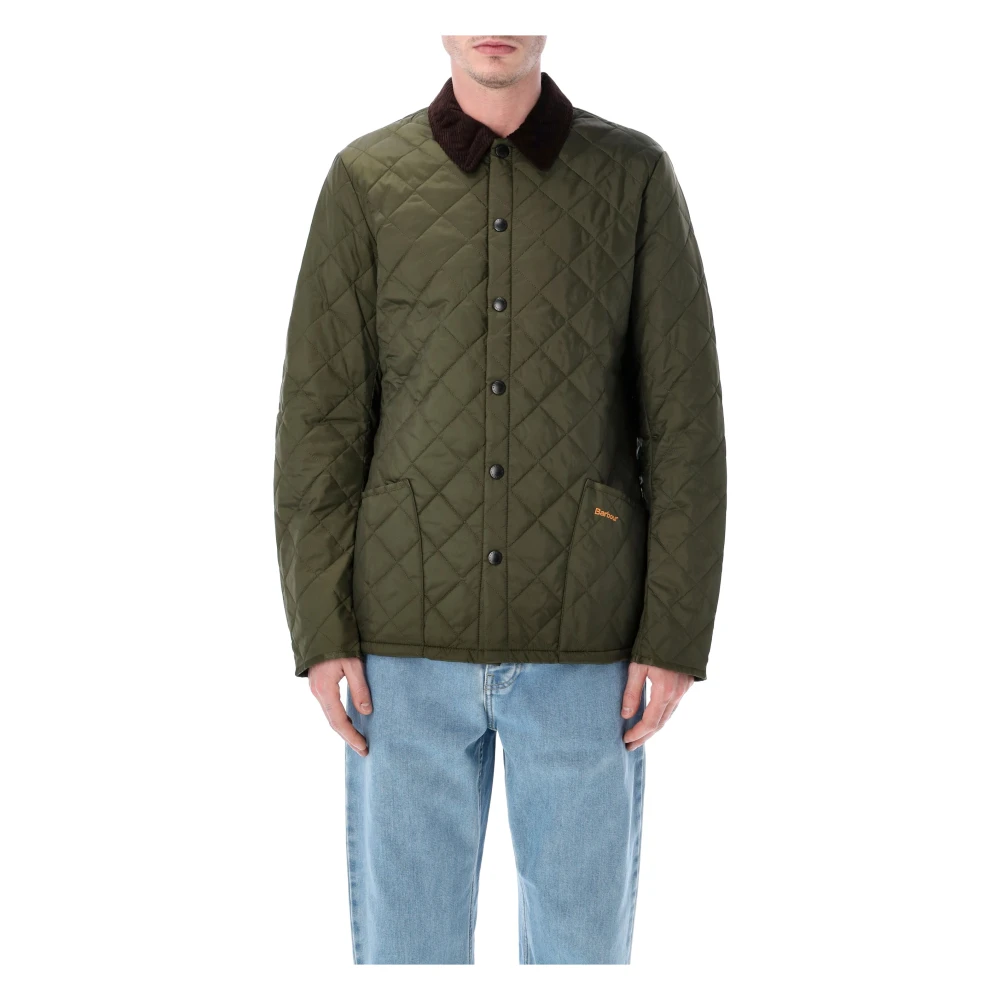 Barbour Men's Green Light Jackets, Xl, Heritage Liddesdale Quilted Jacket