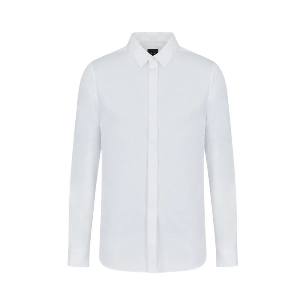Armani Exchange Herren Weiß Shirts, Mgröße: