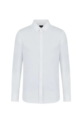 Classic Stretch Cotton Satin Shirt