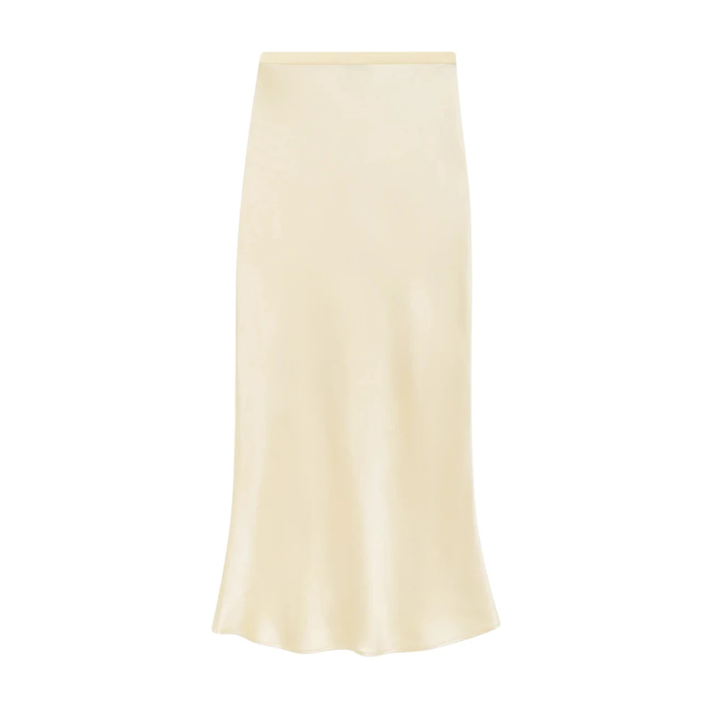 Anine Bing Women's Yellow Bar Silk Skirt - Midi Skirts - S - Skirts