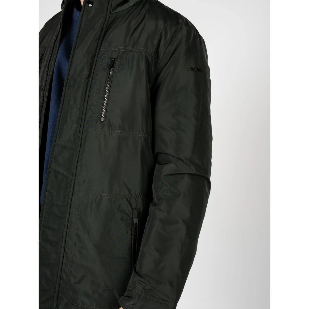 Geox Minimalistische Jas voor elke gelegenheid Green Heren