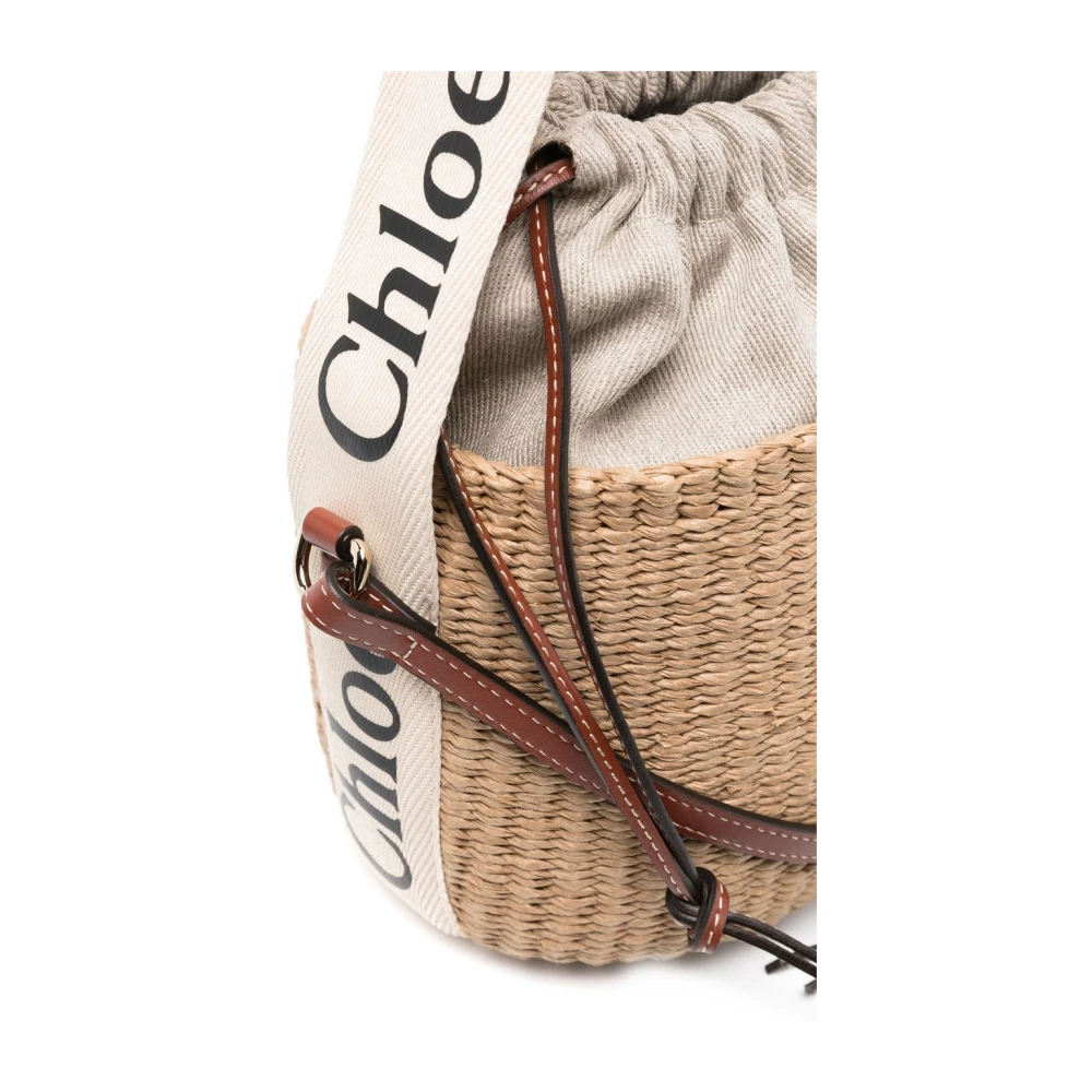 Chloé Woody Manden Tas Beige Dames