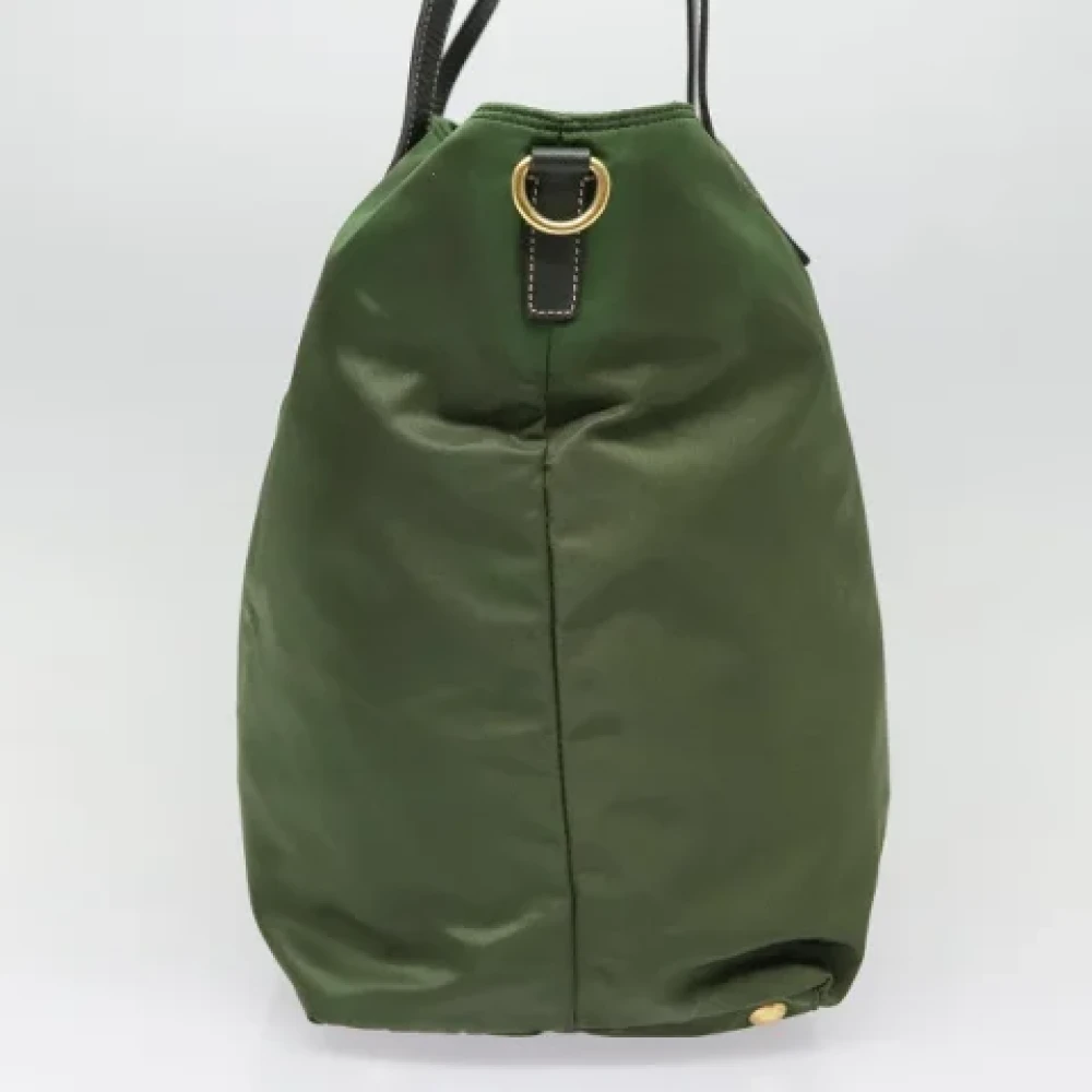 Prada Vintage Pre-owned Nylon prada-bags Green Dames