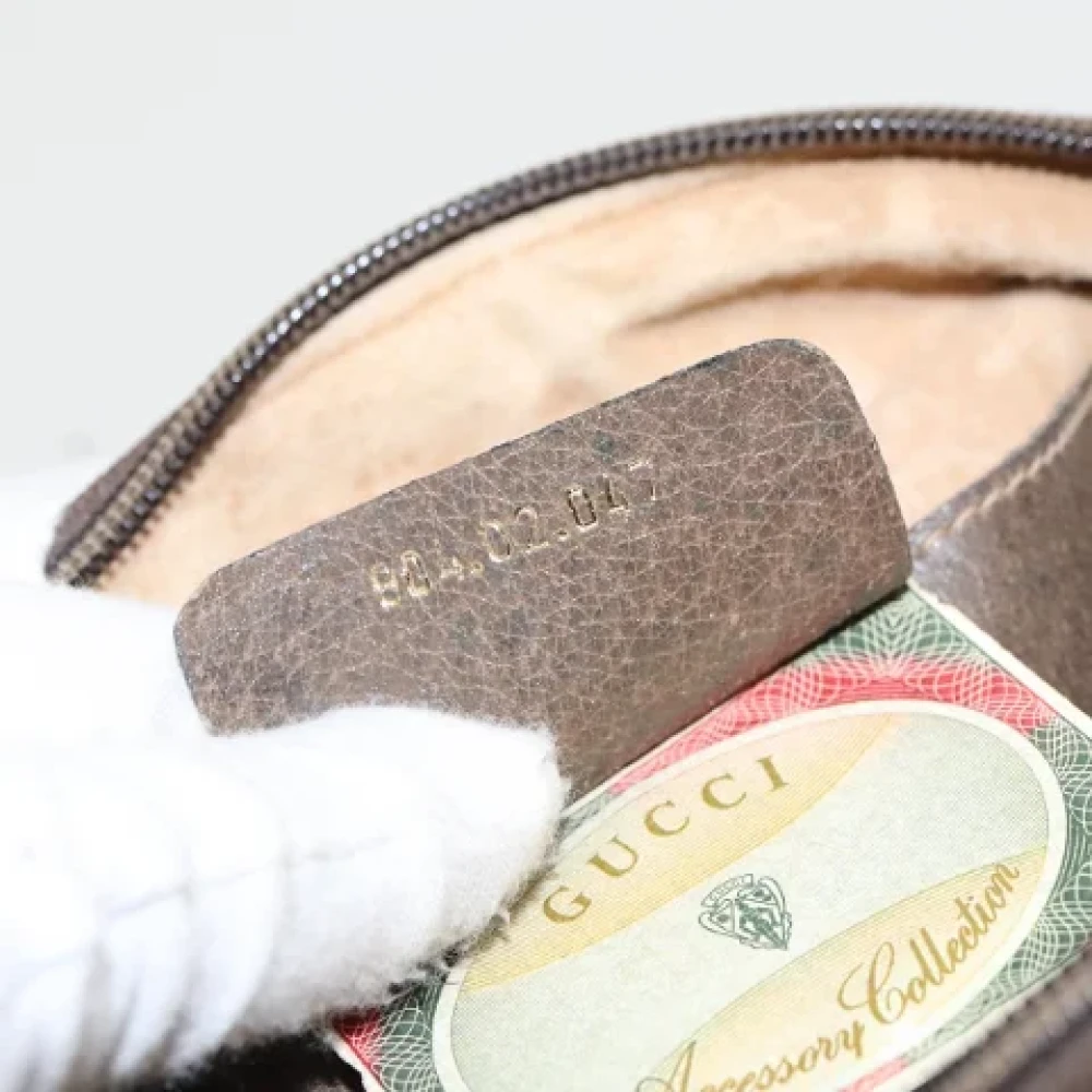 Gucci Vintage Pre-owned Canvas shoulder-bags Beige Dames