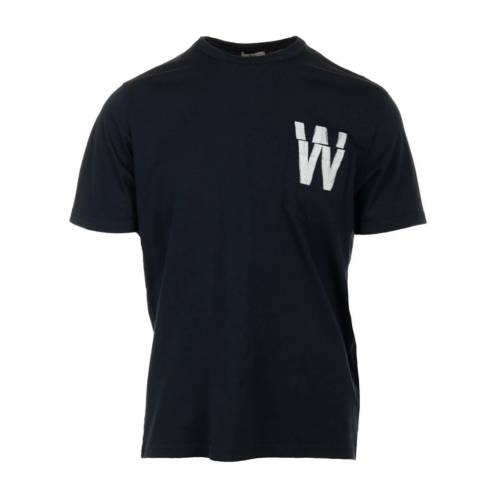 Woolrich Flag T-shirt en Polos Collectie Blue Heren